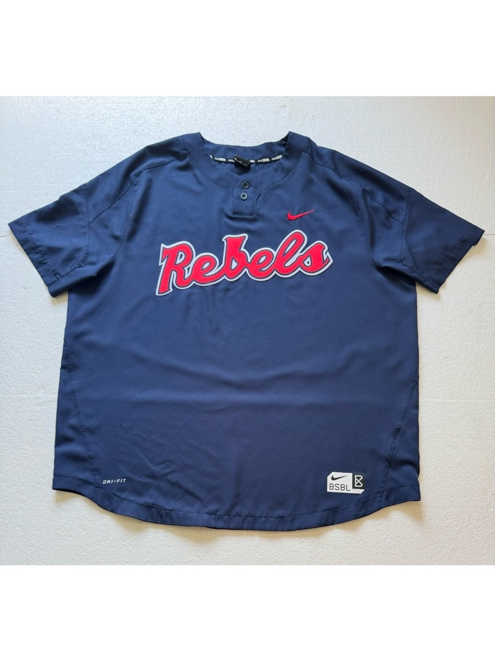 Nike Ole Miss Rebels Baseball Shirt 2XL
